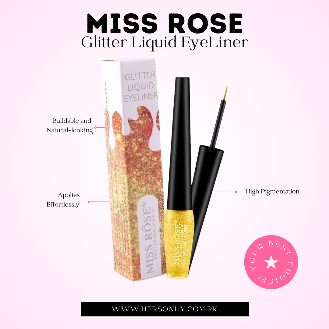Miss Rose Liquid Glitter Eyeliner
