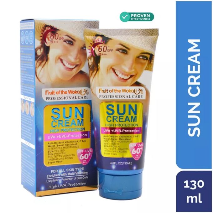 Fruit Of The Wokali Sun Cream High UVA UVB Protection Cream Spf 60+ Pa