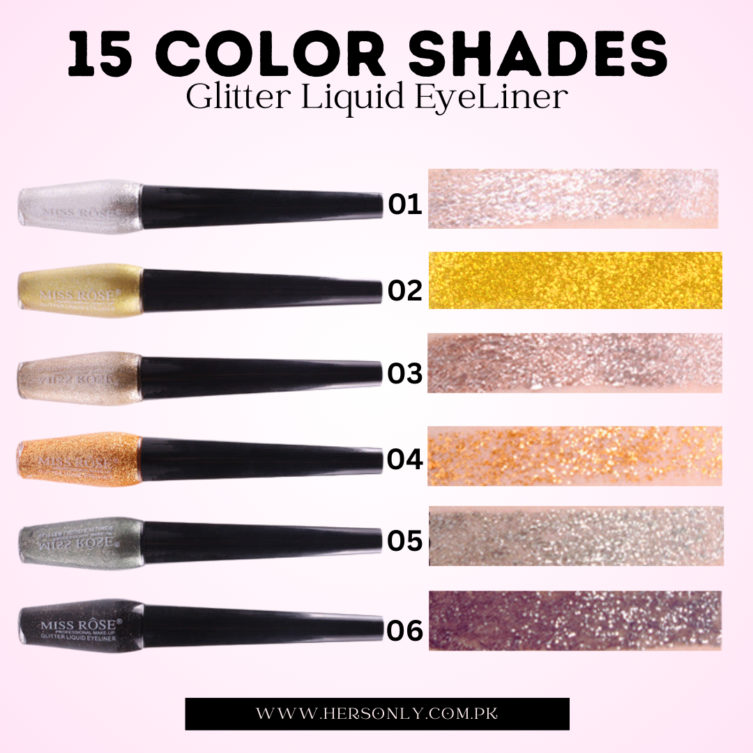 Miss Rose Liquid Glitter Eyeliner