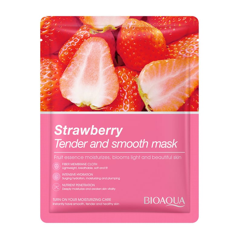 BIOAQUA Strawberry Tender and Smooth Face Sheet Mask