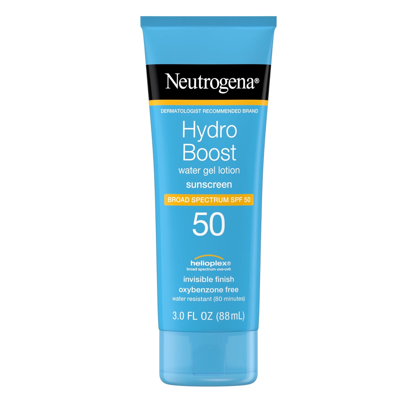 Neutrogena Hydro Boost SPF 50 Water Gel Sunscreen Lotion for Face and Body - Non-Greasy, Hydrating, and Broad Spectrum Protection