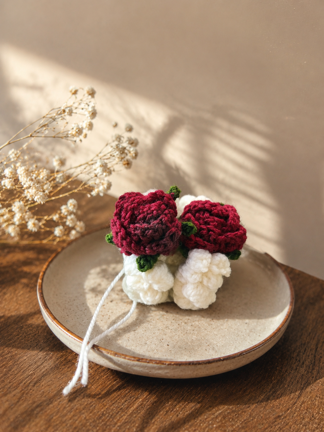 Handmade Crochet Baby Gajra Bracelet – Soft Floral Wrist Accessory for Babies