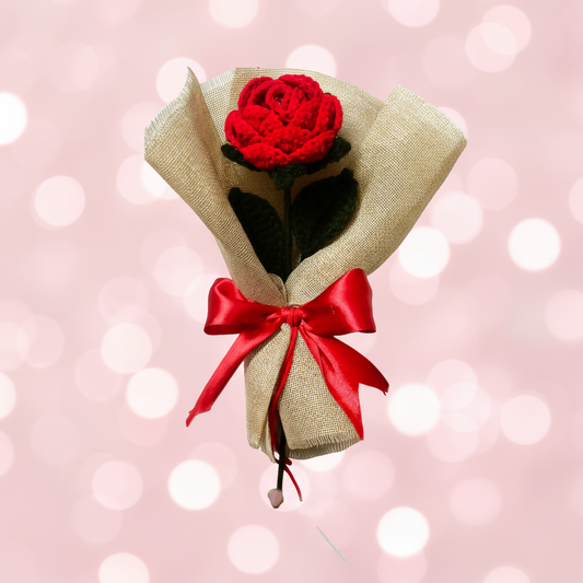 Handmade Crochet Rose Bouquet – Forever Flower Gift